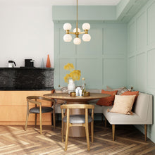 Load image into Gallery viewer, Artemis Chandelier in living room.
