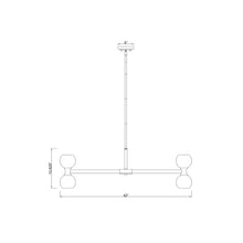 Load image into Gallery viewer, Artemis Chandelier - line drawing.

