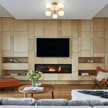 Load image into Gallery viewer, Artemis Semi Flush Mount Ceiling Light in living room.
