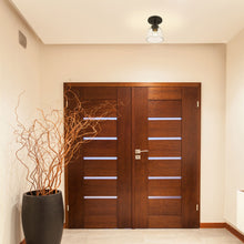 Load image into Gallery viewer, Ashton Flush Mount Ceiling Light in living room.
