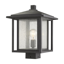 Load image into Gallery viewer, Aspen Outdoor Post Light in Black/Square Post Type (Medium).
