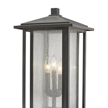 Load image into Gallery viewer, Aspen Outdoor Post Light in Detail.
