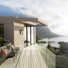 Load image into Gallery viewer, Aura Outdoor Wall Light in Outside Area.

