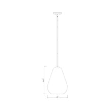 Load image into Gallery viewer, Ayra Pendant Light - line drawing.

