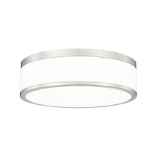 Load image into Gallery viewer, Ballord LED Flush Mount Ceiling Light in Brushed Nickel (12-Inch).
