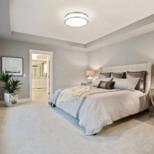 Load image into Gallery viewer, Ballord LED Flush Mount Ceiling Light in bedroom.
