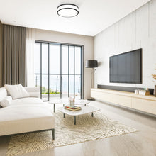 Load image into Gallery viewer, Ballord LED Flush Mount Ceiling Light in living room.
