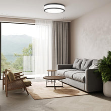 Load image into Gallery viewer, Ballord LED Flush Mount Ceiling Light in living room.
