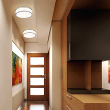 Load image into Gallery viewer, Ballord LED Flush Mount Ceiling Light in living room.
