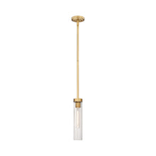 Load image into Gallery viewer, Beau Mini Pendant Light in Rubbed Brass (Rod).
