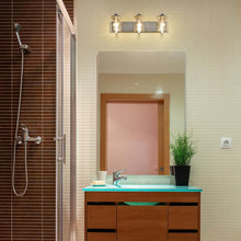 Load image into Gallery viewer, Beckett Bath Vanity Light in bathroom.
