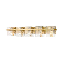 Load image into Gallery viewer, Bennington Bath Vanity Light in Modern Gold (5-Light).
