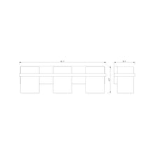 Load image into Gallery viewer, Bennington Bath Vanity Light - line drawing.
