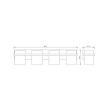 Load image into Gallery viewer, Bennington Bath Vanity Light - line drawing.
