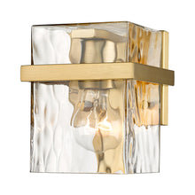 Load image into Gallery viewer, Bennington Bath Wall Light in Modern Gold.
