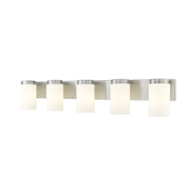 Load image into Gallery viewer, Burk Bath Vanity Light in Brushed Nickel (5-Light).
