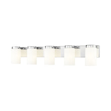 Load image into Gallery viewer, Burk Bath Vanity Light in Chrome (5-Light).
