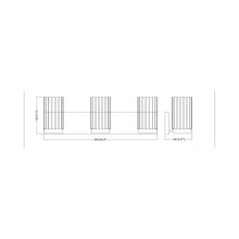 Load image into Gallery viewer, Burk Bath Vanity Light - line drawing.
