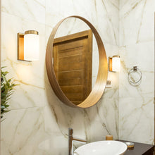 Load image into Gallery viewer, Burk Bath Wall Light in bathroom.
