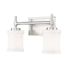 Load image into Gallery viewer, Cadoc Bath Vanity Light in Brushed Nickel (2-Light).
