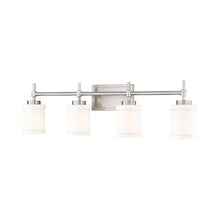 Load image into Gallery viewer, Cadoc Bath Vanity Light in Brushed Nickel (4-Light).
