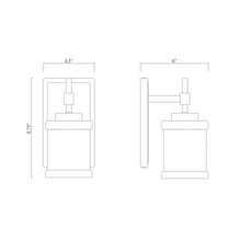 Load image into Gallery viewer, Cadoc Bath Wall Light - line drawing.
