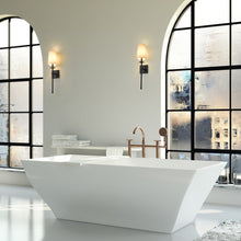 Load image into Gallery viewer, Camila Wall Light in bathroom.

