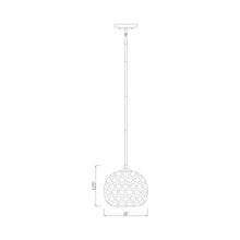 Load image into Gallery viewer, Chloe Pendant Light - line drawing.
