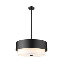 Load image into Gallery viewer, Counterpoint Pendant Light in Matte Black (24-Inch).
