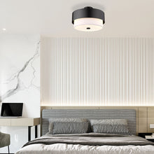 Load image into Gallery viewer, Counterpoint Semi Flush Mount Ceiling Light in bedroom.
