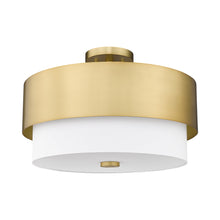 Load image into Gallery viewer, Counterpoint Semi Flush Mount Ceiling Light in Detail.
