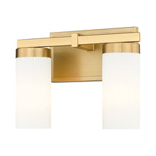 Load image into Gallery viewer, Danica Bath Vanity Light in Modern Gold (2-Light).
