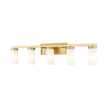 Load image into Gallery viewer, Danica Bath Vanity Light in Modern Gold (5-Light).
