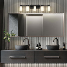 Load image into Gallery viewer, Danica Bath Vanity Light in bathroom.
