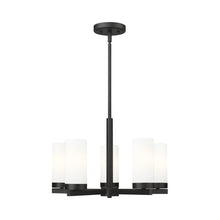 Load image into Gallery viewer, Danica Chandelier in Matte Black (5-Light).
