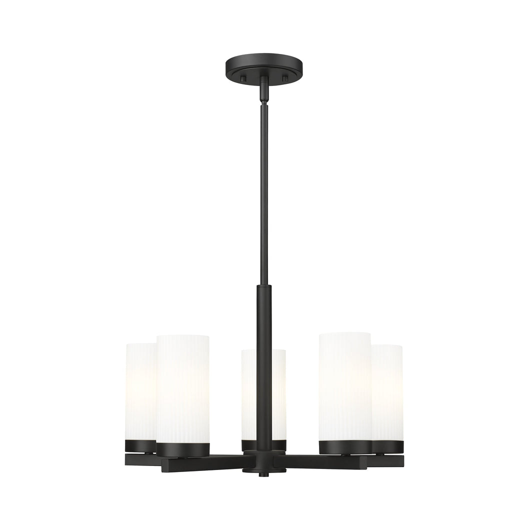 Danica Chandelier in Matte Black (5-Light).