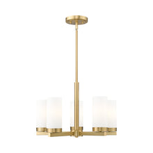 Load image into Gallery viewer, Danica Chandelier in Modern Gold (5-Light).
