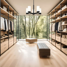 Load image into Gallery viewer, Danica Chandelier in walk-in closet.
