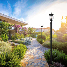 Load image into Gallery viewer, Davina Outdoor Lean Post Light in Outside Area.
