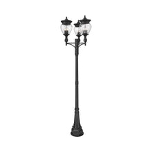 Load image into Gallery viewer, Davina Outdoor Ornate Post Light (3-Shade/34.38-Inch).
