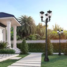 Load image into Gallery viewer, Davina Outdoor Ornate Post Light in Outside Area.
