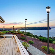 Load image into Gallery viewer, Davina Outdoor Post Light in Outside Area.
