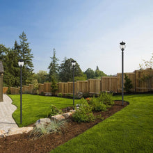 Load image into Gallery viewer, Davina Outdoor Sleek Post Light in Outside Area.
