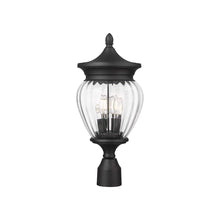 Load image into Gallery viewer, Davina Outdoor Teardrop Post Light (Round Post Mount/9-Inch).
