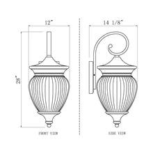 Load image into Gallery viewer, Davina Outdoor Wall Light - line drawing.
