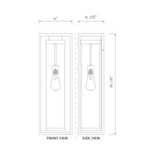 Load image into Gallery viewer, Dunbroch Outdoor Wall Light - line drawing.
