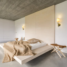 Load image into Gallery viewer, Ella Wall Light in bedroom.
