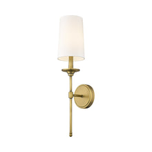 Load image into Gallery viewer, Emily Wall Light in Rubbed Brass (1-Light).

