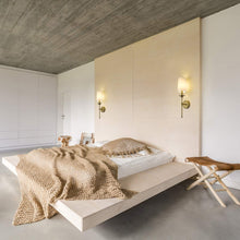 Load image into Gallery viewer, Emily Wall Light in bedroom.
