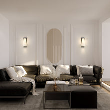 Load image into Gallery viewer, Farrell Bath Vanity Light in living room.
